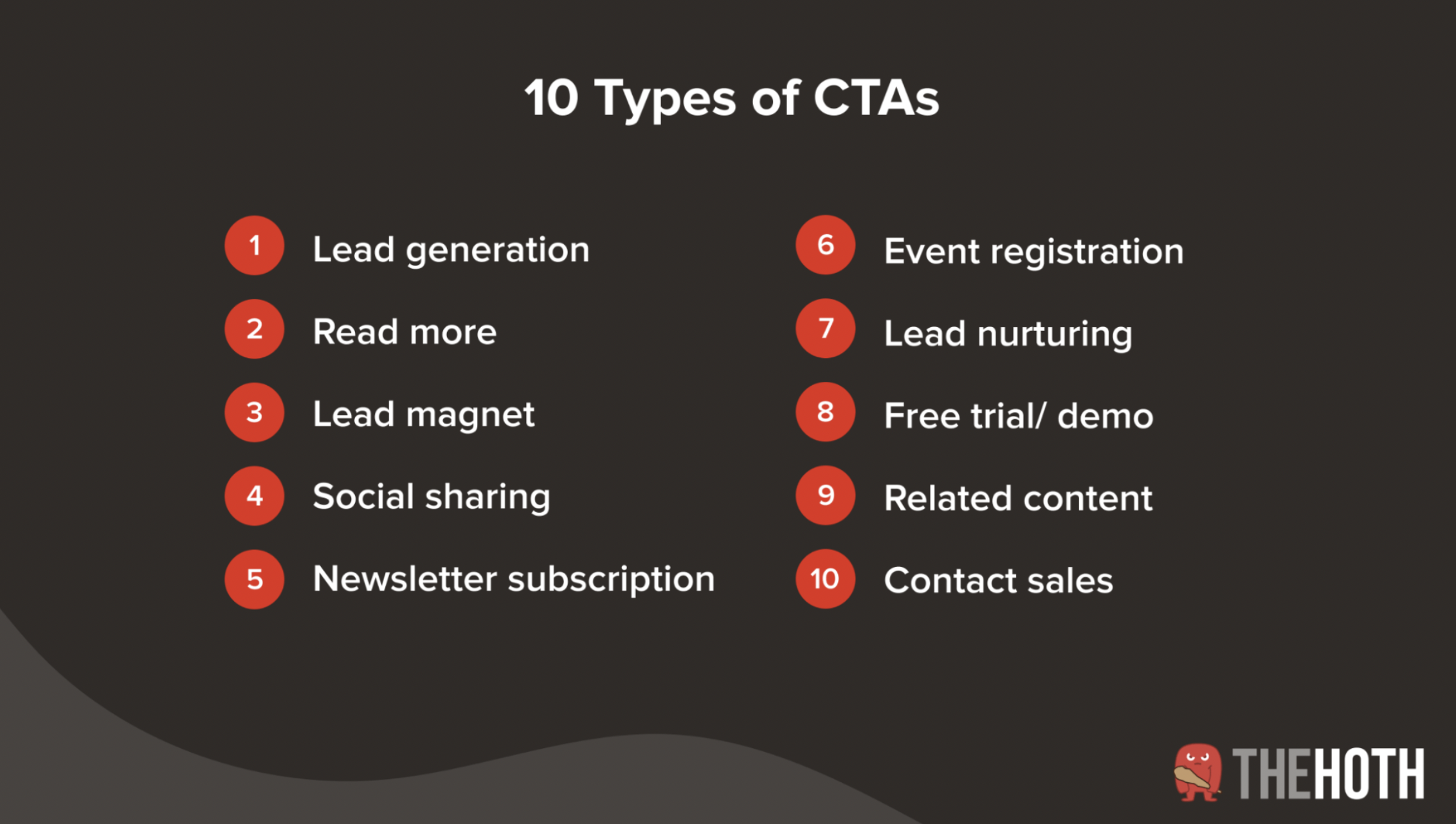 10 types of CTAs