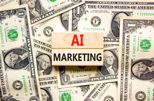 AI marketing blocks on top of money