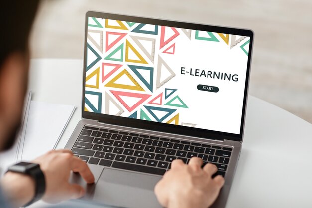 e-learning on computer