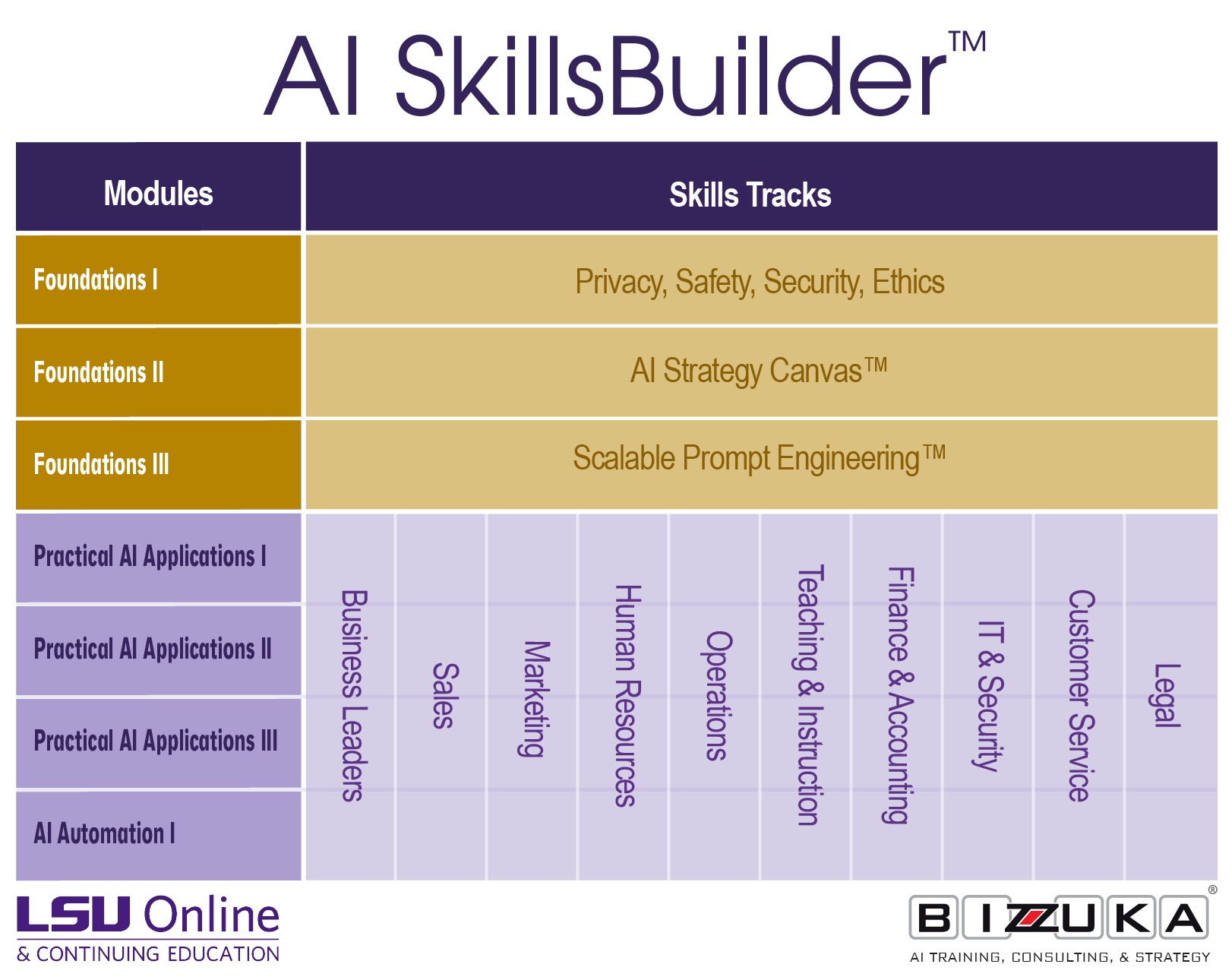 AI SkillsBuilder tracks